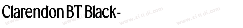 ClarendonBT Black字体转换